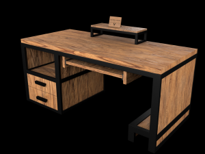 Computer desk model Modelo 3D