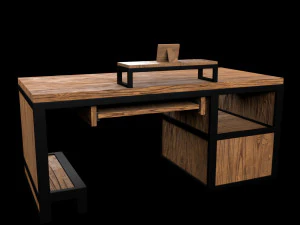 Computer desk model 3D Model