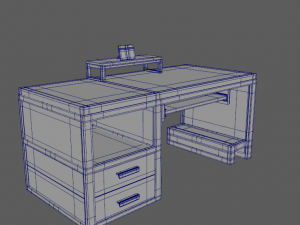 Computer desk model Modelo 3D
