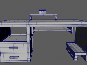 Computer desk model Modelo 3D