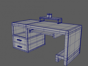 Computer desk model Modelo 3D
