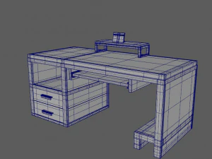 Computer desk model 3D Model