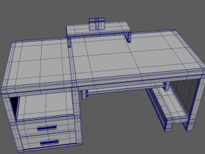 Computer desk model Modelo 3D