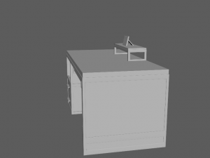 Computer desk model Modelo 3D