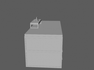 Computer desk model Modelo 3D