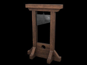 Medieval guillotine 3D 모델