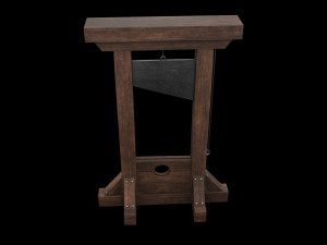 Medieval guillotine 3D 모델