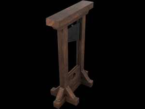 Medieval guillotine 3D 모델