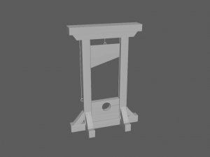 Medieval guillotine 3D 모델