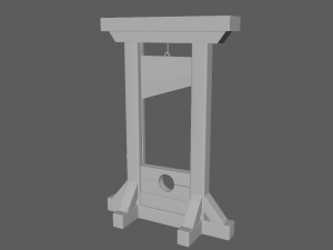 Medieval guillotine 3D 모델