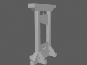 Medieval guillotine 3D 모델