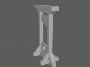 Medieval guillotine 3D 모델