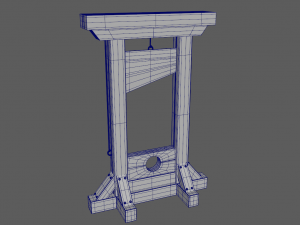 Medieval guillotine 3D 모델