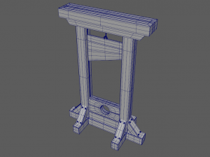 Medieval guillotine 3D 모델
