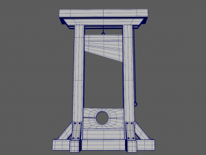 Medieval guillotine 3D 모델