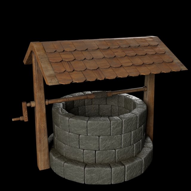 Well pbr 3D Model .c4d .max .obj .3ds .fbx .stl .blend 