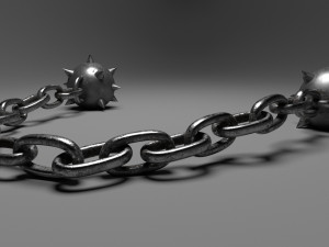 Mace on a chain Modelo 3D