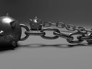 Mace on a chain 3D Model