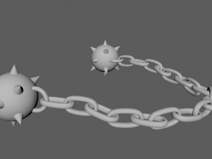 Mace on a chain 3D Model