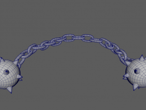 Mace on a chain 3D Model