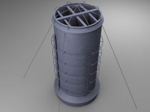 युद्ध जहाज कावाची लघुचित्र 3D मॉडल