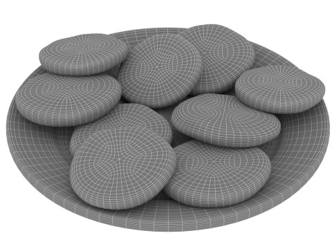 Soft Chocolate Chip Cookies 3D 모델