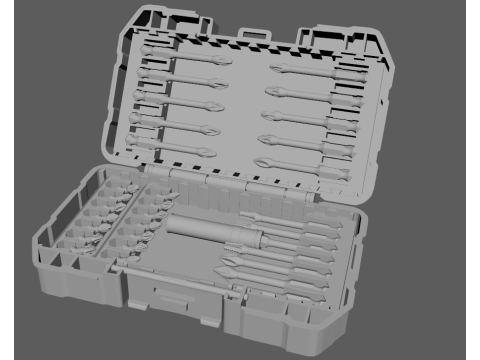 Dewalt FLEX TORQUE SCREWDRIVING BIT SET 25 PIECES 3D 模型