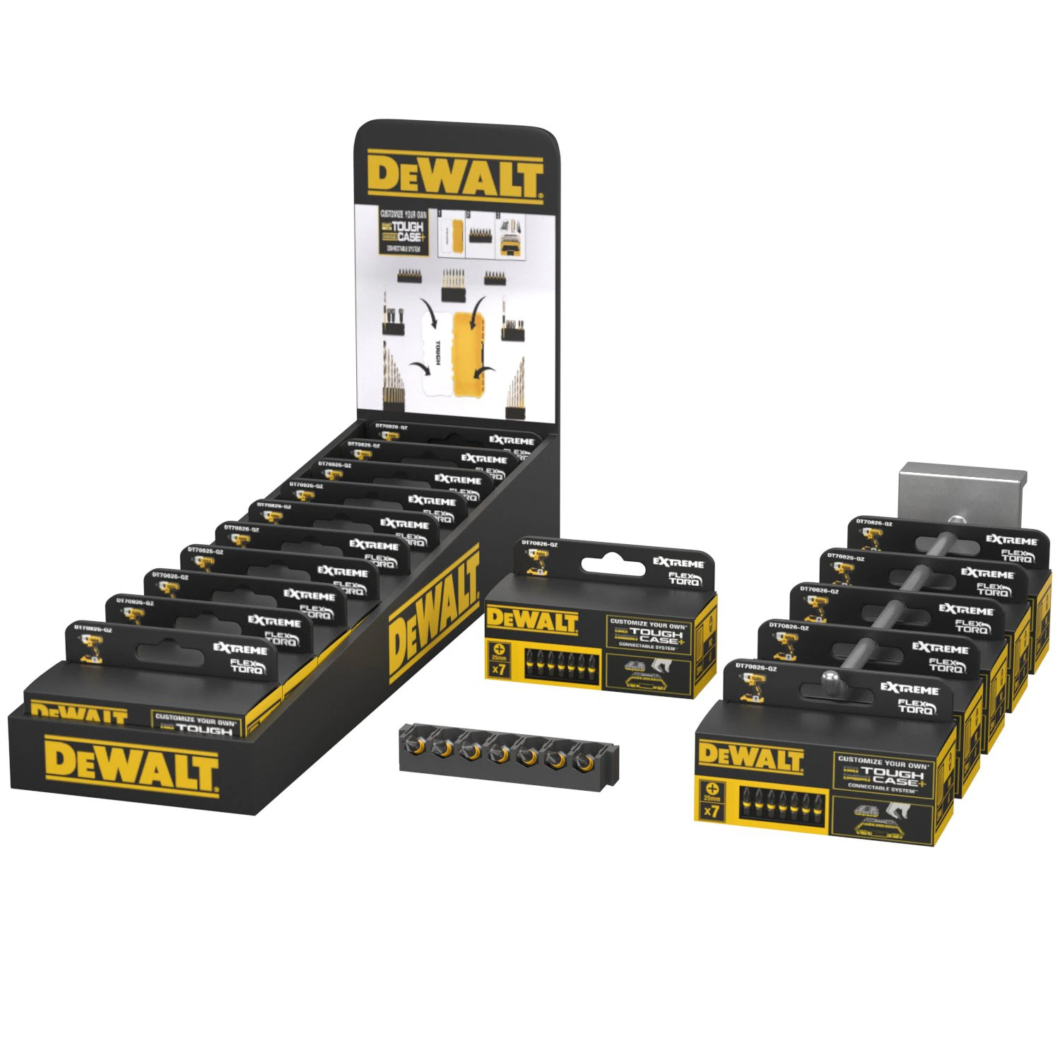 DEWALT Extreme Xtorq Bit set 3D Model .c4d .max .obj .3ds .fbx .stl .blend 