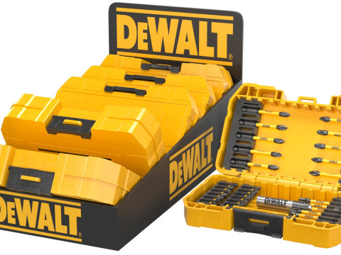 DeWALT Bit Set in Durable Case 3D 模型