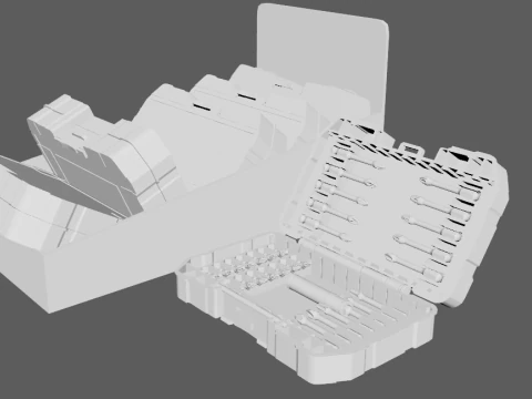 DeWALT Bit Set in Durable Case 3D Model