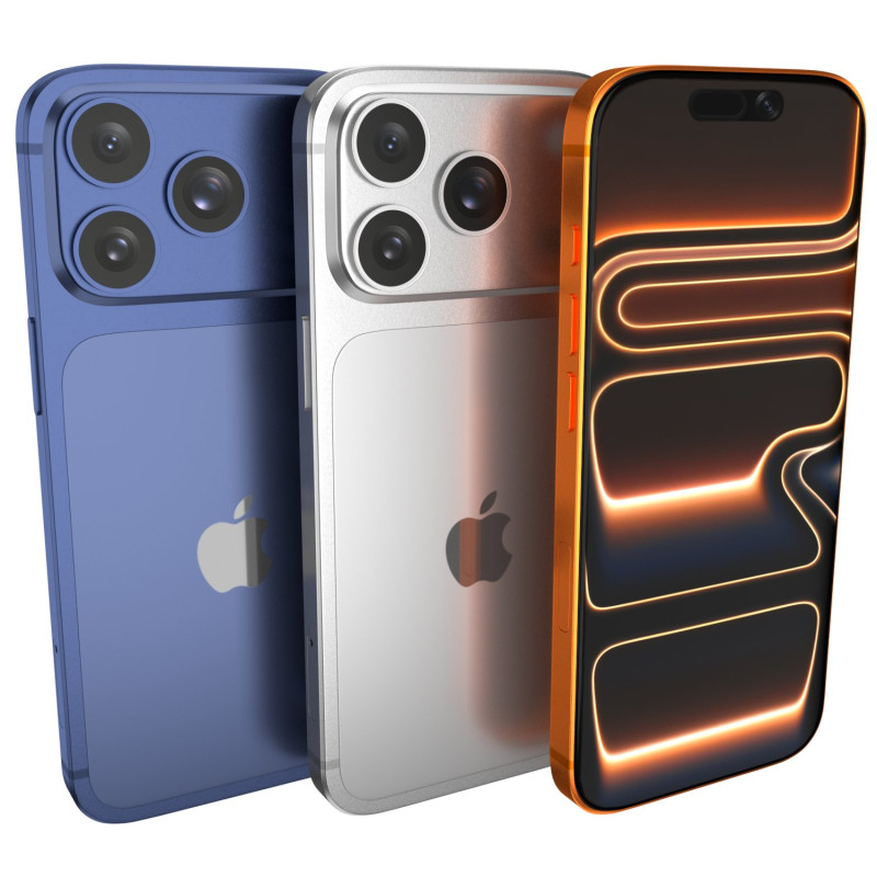 Iphone 17 Pro Max x3 3D Model .c4d .max .obj .3ds .fbx .stl .blend 