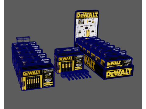 DEWALT Extreme Xtorq Bit Set 2 Model 3D