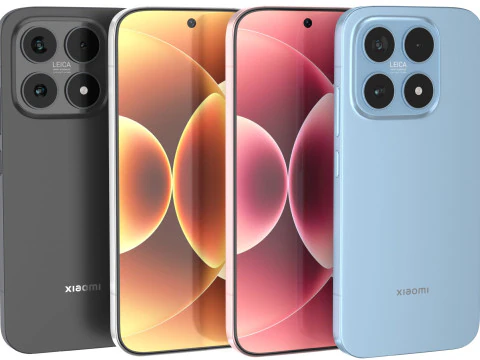 Xiaomi 17 4 colors 3D Model