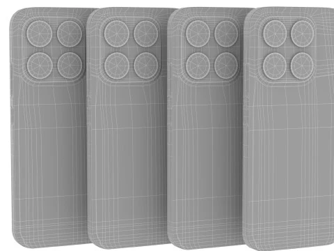 Xiaomi 17 4 colors 3D Model