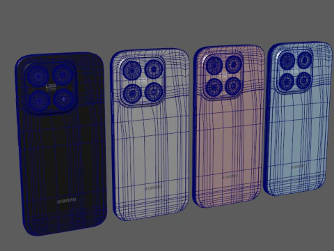Xiaomi 17 4 colors 3D Model