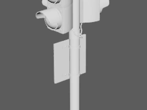 Traffic lights and road signs 1 Modello 3D