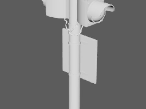 Traffic lights and road signs 1 Modello 3D