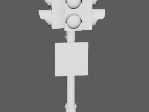 Traffic lights and road signs 1 Modello 3D