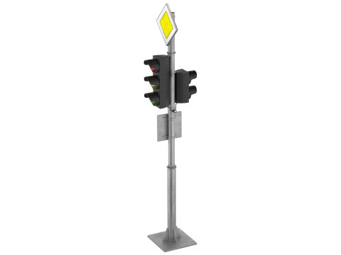 Traffic Lights and Road Signs 2 3D 모델
