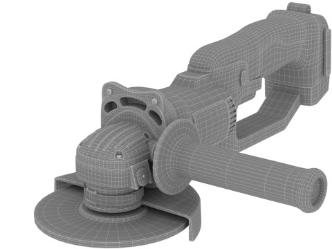 Cordless Angle Grinder 2 DEWALT 3D Modell