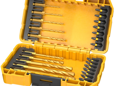 DeWalt Impact Drill and Bit Set 3D 모델