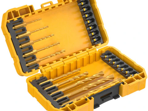 DeWalt Impact Drill and Bit Set 3D Model