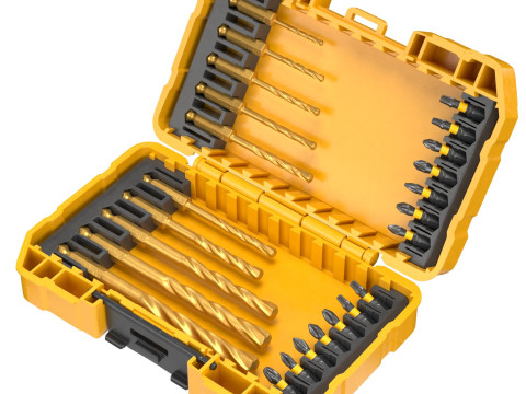 DeWalt Impact Drill and Bit Set 3D Модель
