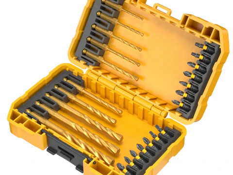 DeWalt Impact Drill and Bit Set 3D Model