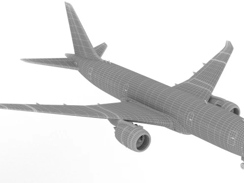 Aereo passeggeri Boeing 787-8 della Uzbekistan Airways Modello 3D