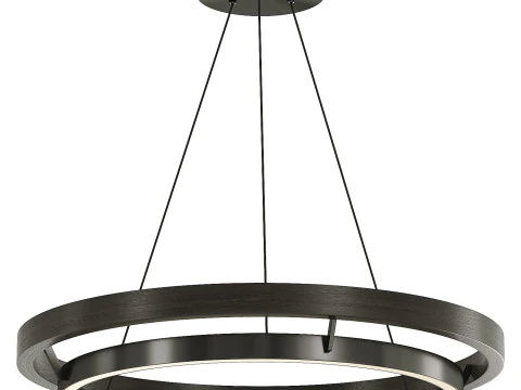 Lámpara colgante LED de roble desgastado Modelo 3D