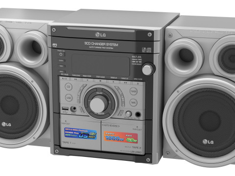 LG Music Center 3D Modell