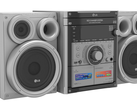 LG Music Center 3D Model