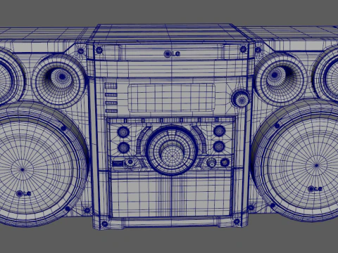 LG Music Center 3D Model