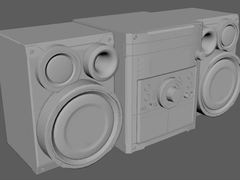 LG Music Center 3D Model